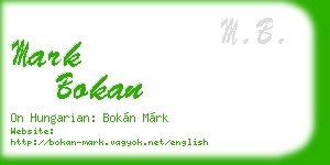 mark bokan business card